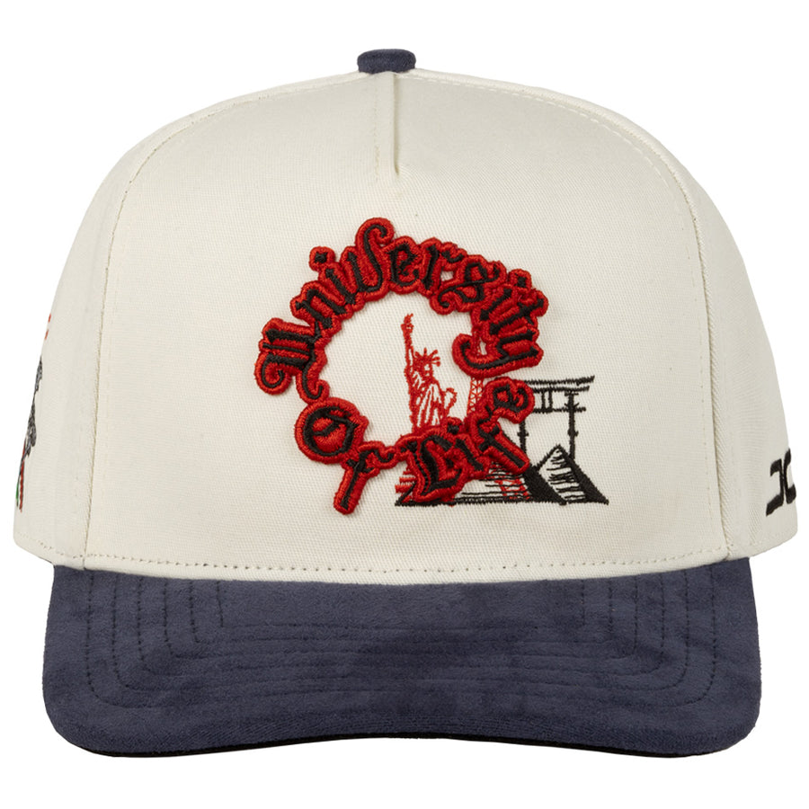 UNIVERSITY OF LIFE BEIGE NAVY