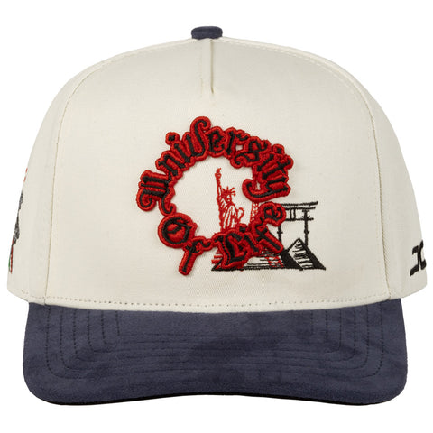UNIVERSITY OF LIFE BEIGE NAVY