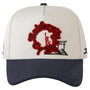 UNIVERSITY OF LIFE BEIGE NAVY CURVE