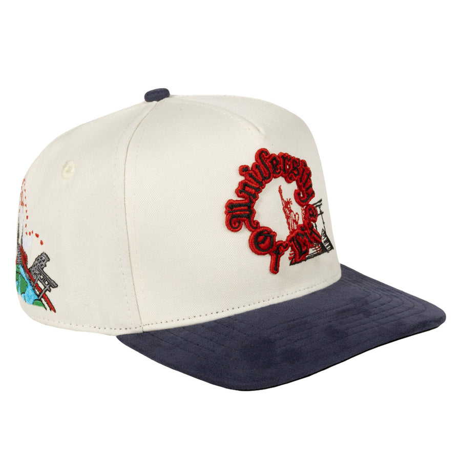 UNIVERSITY OF LIFE BEIGE NAVY