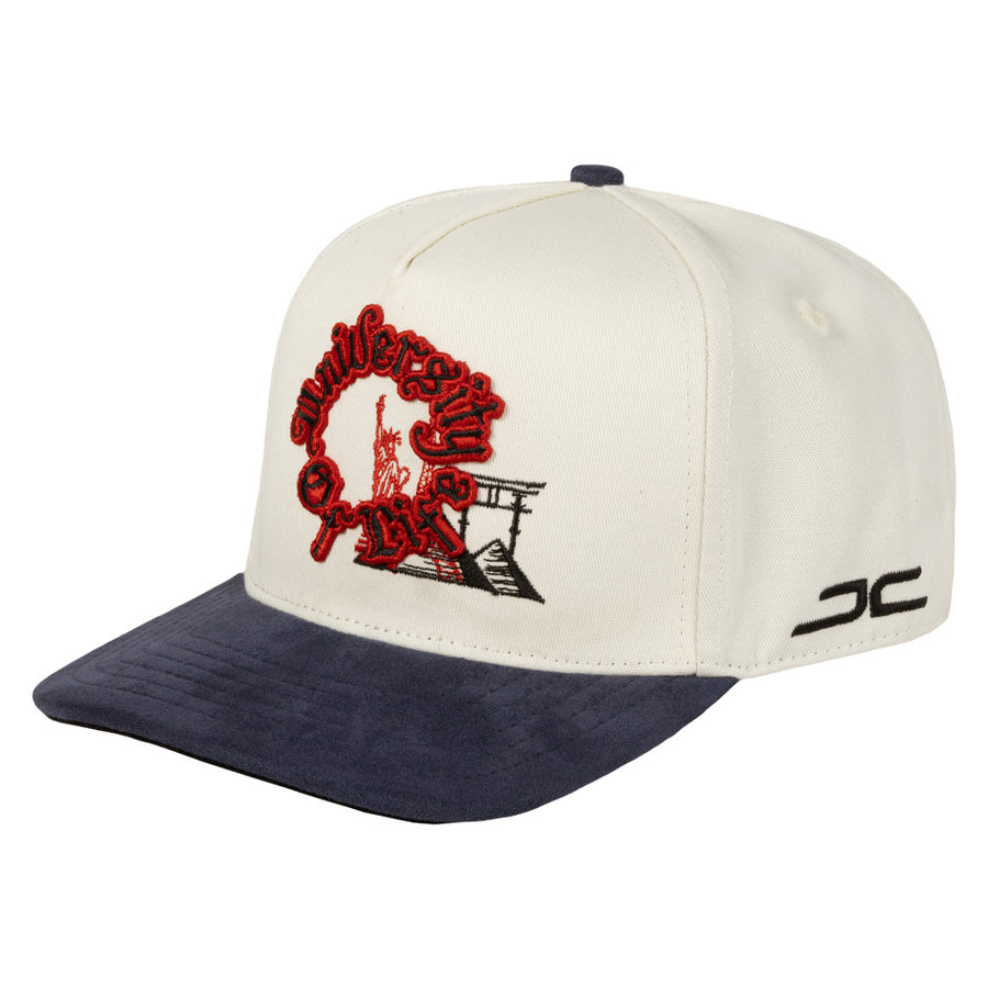 UNIVERSITY OF LIFE BEIGE NAVY