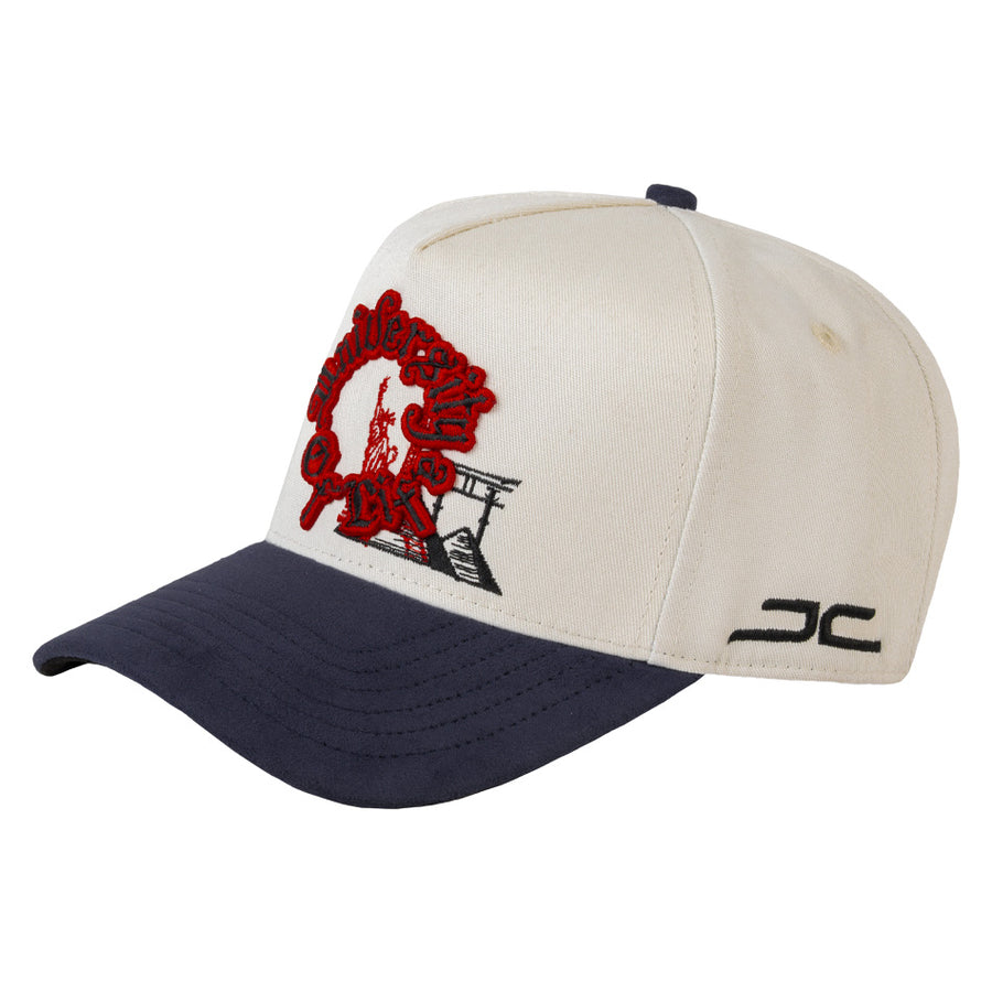 UNIVERSITY OF LIFE BEIGE NAVY CURVE