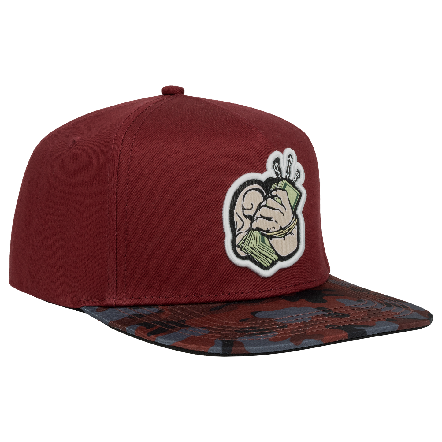 
                  
                    HI MONEY BURGUNDY CAMO
                  
                