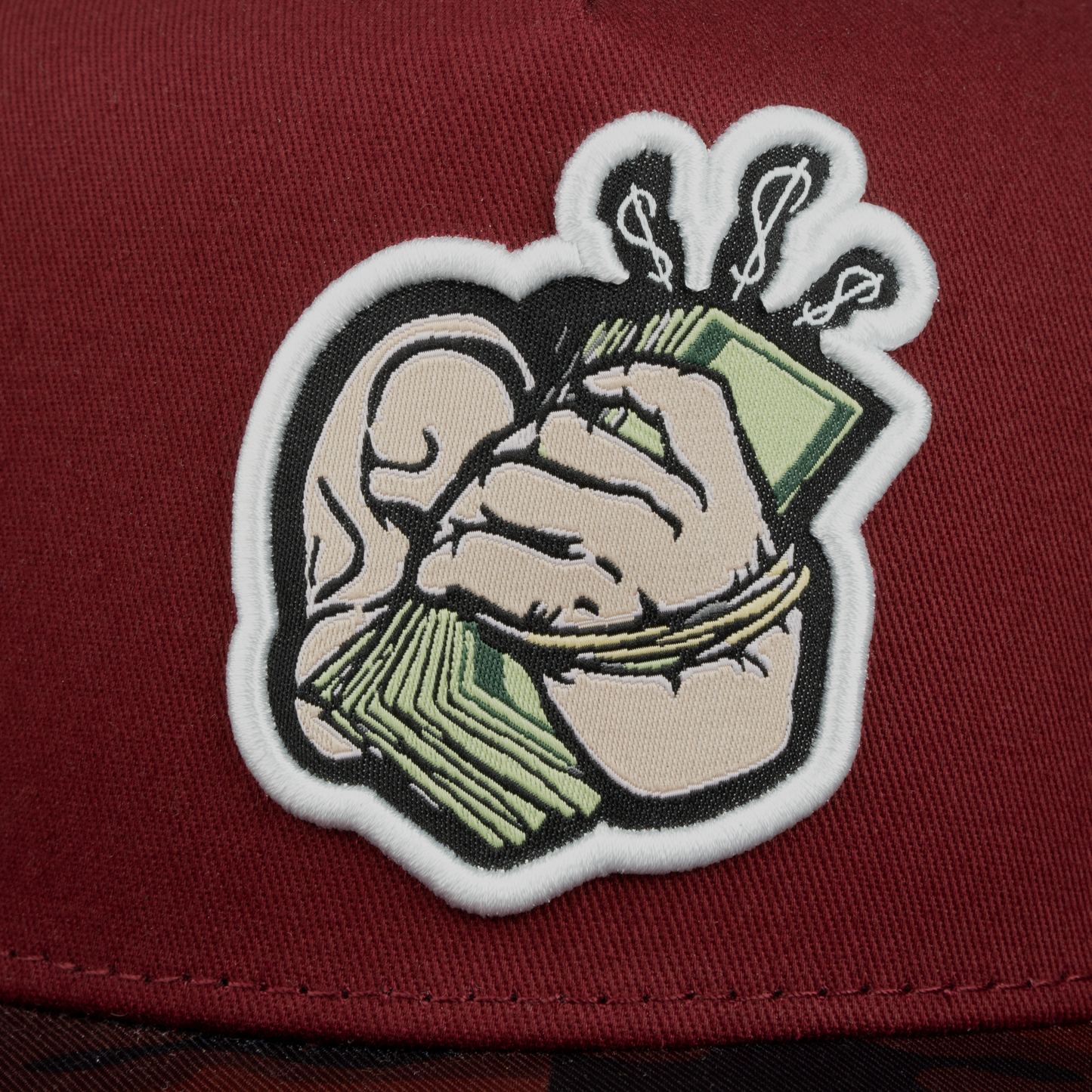 
                  
                    HI MONEY BURGUNDY CAMO
                  
                