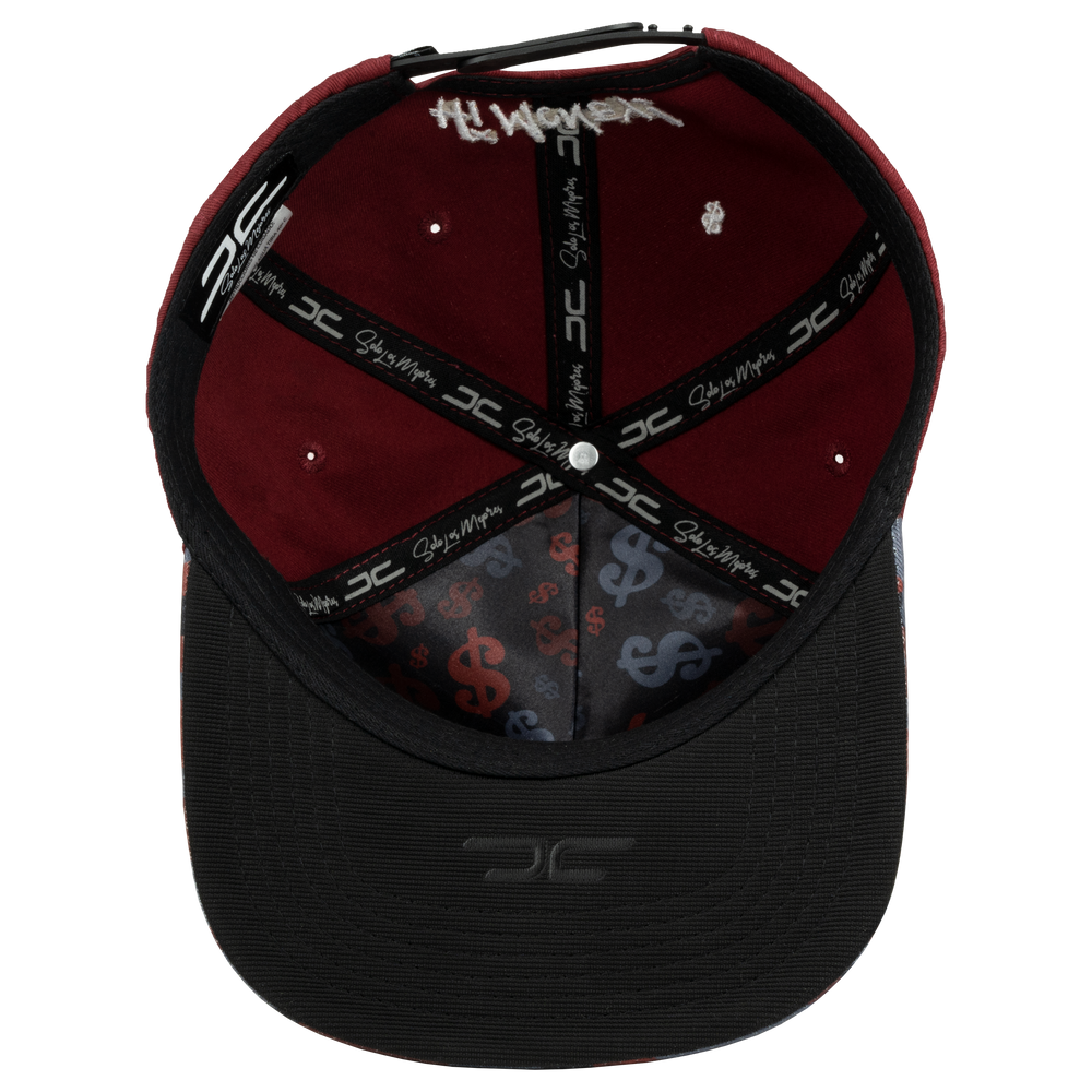 
                  
                    HI MONEY BURGUNDY CAMO
                  
                