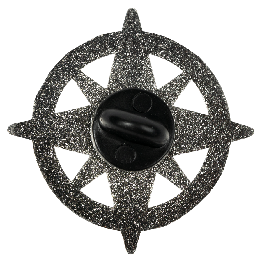 PIN BRUJULA GRAY BLUE