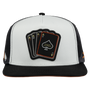 POKER CAMO WHITE BLACK