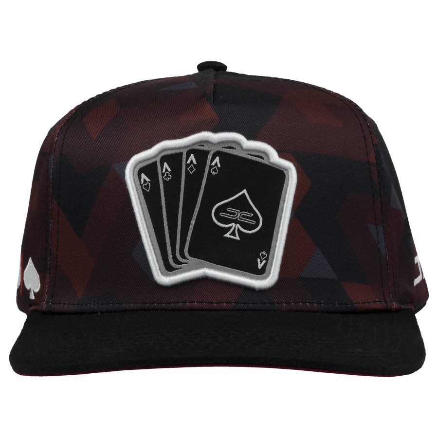 POKER CAMO BURGUNDY